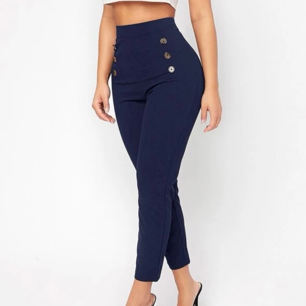 Brand New Casual SHEIN Navy Pants